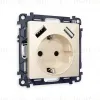 Комплект механизма розетки 2USB A+A 18W (быстрая зарядка) с/з Ambrella Volt Alfa MA309010 MA309010 - 1