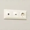 Комплект механизма TV розетки проходной 5-1000 MHz 4dB Ambrella Volt Alfa MA333030 MA333030 - 1