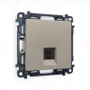 Комплект механизма телефонной розетки RJ-11(4P4C) со шторкой Ambrella Volt Alfa MA372030 MA372030 - 1
