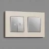 Комплект механизма 2-кл выключателя с подсветкой Ambrella Volt Alfa MA404015 MA404015 - 2