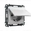 Комплект механизма розетки с/з со шторками и крышкой Ambrella Volt Alfa MA408010 MA408010 - 1