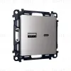 Комплект механизма розетки 2USB A+C 20W (быстрая зарядка) Ambrella Volt Alfa MA511010 MA511010 - 1