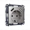 Комплект механизма розетки 2USB A+A 18W (быстрая зарядка) с/з Ambrella Volt Alfa MA509010 MA509010 - 1
