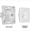 Комплект механизма розетки с/з на винтовых зажимах Ambrella Volt Alfa MA606010 MA606010 - 3