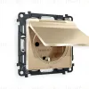 Комплект механизма розетки с/з со шторками и крышкой Ambrella Volt Alfa MA608010 MA608010 - 1