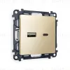 Комплект механизма розетки 2USB A+C 20W (быстрая зарядка) Ambrella Volt Alfa MA611010 MA611010 - 1