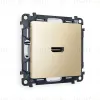 Комплект механизма розетки HDMI 2.0 40V/500mA 2.0GHz 5-18Gbit/s Ambrella Volt Alfa MA614010 MA614010 - 1