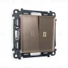 Комплект механизма 2-кл проходного выключателя с подсветкой Ambrella Volt Alfa MA634030 MA634030 - 1