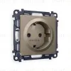 Комплект механизма розетки с/з на винтовых зажимах Ambrella Volt Alfa MA636010 MA636010 - 1