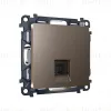Комплект механизма телефонной розетки RJ-11(4P4C) со шторкой Ambrella Volt Alfa MA642030 MA642030 - 1