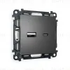 Комплект механизма розетки 2USB A+C 20W (быстрая зарядка) Ambrella Volt Alfa MA661010 MA661010 - 1