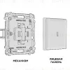 Комплект механизма 1-кл выключателя с подсветкой Ambrella Volt Alfa MA802015 MA802015 - 3