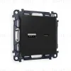 Комплект механизма розетки 2USB A+C 20W (быстрая зарядка) Ambrella Volt Alfa MA811010 MA811010 - 1