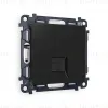 Комплект механизма телефонной розетки RJ-11(4P4C) со шторкой Ambrella Volt Alfa MA812030 MA812030 - 1