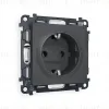 Комплект механизма розетки с/з на винтовых зажимах Ambrella Volt Alfa MA906010 MA906010 - 1