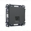 Комплект механизма телефонной розетки RJ-11(4P4C) со шторкой Ambrella Volt Alfa MA912030 MA912030 - 1