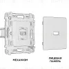 Комплект механизма розетки HDMI 2.0 40V/500mA 2.0GHz 5-18Gbit/s Ambrella Volt Alfa MA914010 MA914010 - 3