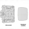 Комплект механизма 1-кл перекрестного выключателя Ambrella Volt Omega MO121030 MO121030 - 3