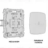 Комплект механизма 1-кл проходного выключателя с подсветкой Ambrella Volt Omega MO122040 MO122040 - 3