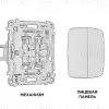 Комплект механизма 2-кл проходного выключателя Ambrella Volt Omega MO123020 MO123020 - 3