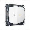 Комплект механизма 2-кл выключателя с подсветкой Ambrella Volt Omega MO124010 MO124010 - 1