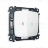 Комплект механизма 2-кл выключателя с подсветкой Ambrella Volt Omega MO124020 MO124020 - 1