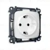 Комплект механизма розетки с/з на винтовых зажимах Ambrella Volt Omega MO126010 MO126010 - 1