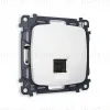 Комплект механизма телефонной розетки RJ-11(4P4C) со шторкой Ambrella Volt Omega MO132030 MO132030 - 1