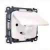Комплект механизма розетки с/з со шторками и крышкой Ambrella Volt Omega MO208010 MO208010 - 1