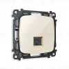 Комплект механизма телефонной розетки RJ-11(4P4C) со шторкой Ambrella Volt Omega MO312030 MO312030 - 1