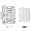Комплект механизма 3-кл выключателя Ambrella Volt Omega MO325010 MO325010 - 3