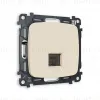 Комплект механизма телефонной розетки RJ-11(4P4C) со шторкой Ambrella Volt Omega MO332030 MO332030 - 1