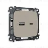 Комплект механизма розетки 2USB A+C 20W (быстрая зарядка) Ambrella Volt Omega MO371010 MO371010 - 1