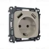 Комплект механизма розетки 2USB A+A 18W (быстрая зарядка) с/з Ambrella Volt Omega MO369010 MO369010 - 1