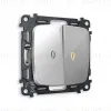 Комплект механизма 2-кл выключателя с подсветкой Ambrella Volt Omega MO404010 MO404010 - 1