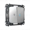 Комплект механизма 2-кл выключателя с подсветкой Ambrella Volt Omega MO404020 MO404020 - 1