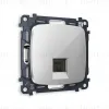Комплект механизма телефонной розетки RJ-11(4P4C) со шторкой Ambrella Volt Omega MO412030 MO412030 - 1