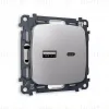 Комплект механизма розетки 2USB A+C 20W 3000mA (быстрая зарядка) Ambrella Volt Omega MO511010 MO511010 - 1