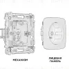 Комплект механизма розетки с/з со шторками Ambrella Volt Omega MO607010 MO607010 - 3