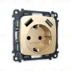 Комплект механизма розетки 2USB A+A 18W (быстрая зарядка) с/з Ambrella Volt Omega MO609010 MO609010 - 1