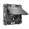 Комплект механизма розетки с/з со шторками и крышкой Ambrella Volt Omega MO658010 MO658010 - 1