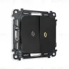 Комплект механизма 2-кл проходного выключателя с подсветкой Ambrella Volt Omega MO804030 MO804030 - 1