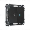 Комплект механизма 2-кл проходного выключателя с подсветкой Ambrella Volt Omega MO804040 MO804040 - 1