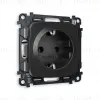 Комплект механизма розетки с/з на винтовых зажимах Ambrella Volt Omega MO806010 MO806010 - 1