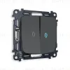 Комплект механизма 2-кл выключателя с подсветкой Ambrella Volt Omega MO904020 MO904020 - 1