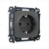 Комплект механизма розетки с/з на винтовых зажимах Ambrella Volt Omega MO906010 MO906010 - 1