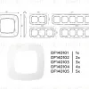 Рамка пятиместная Ambrella Volt Ecta OF140105 OF140105 - 4