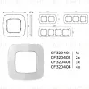 Рамка одноместная Ambrella Volt Radian OF320401 OF320401 - 4