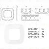 Рамка двухместная Ambrella Volt Coint OF640102 OF640102 - 4