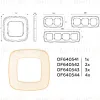 Рамка трехместная Ambrella Volt Coint OF640343 OF640343 - 4